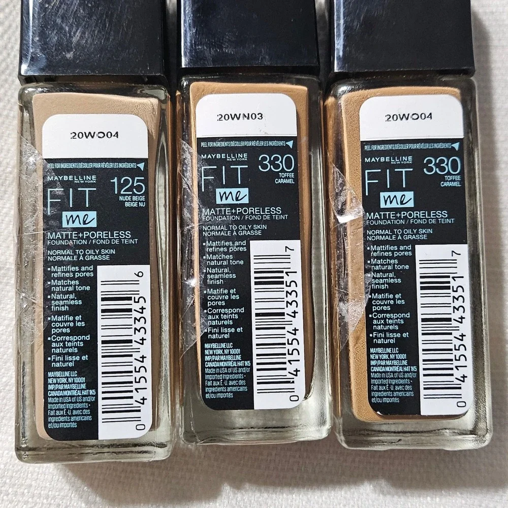 Maybelline bottles are